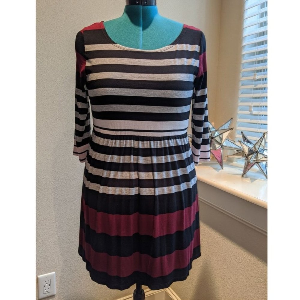 Cute Striped Short Summer Dress